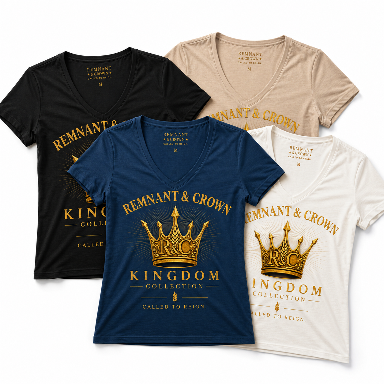 R&C Kingdom Crown v-neck TEE